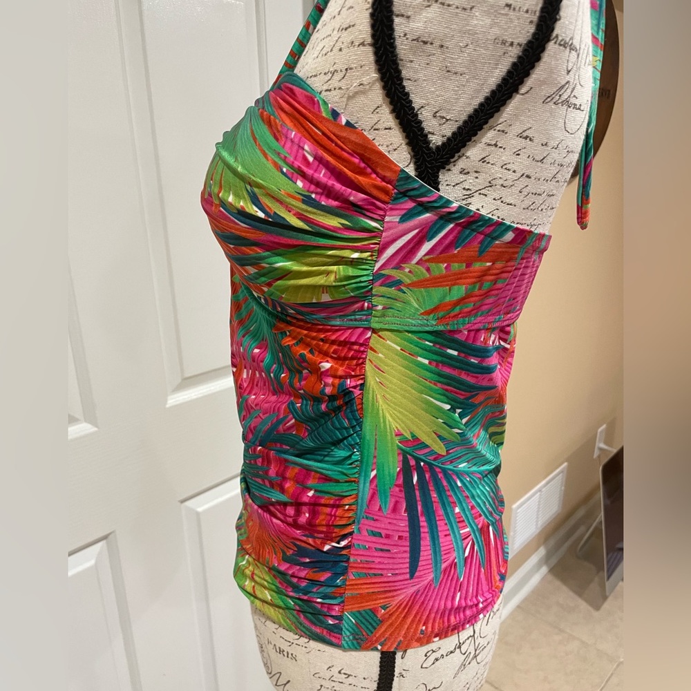 2Bamboo Tropical Tankini I’m gorgeous colors Medium - Picture 8 of 9